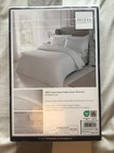NEW HOTEL COLLECTION DOUBLE 100% COTTON SATEEN STRIPE LUXURY DUVET SET
