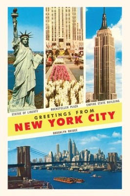 Found Image Press - Vintage Journal Scenes Greetings from New York Ci - X555z