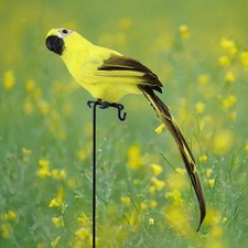 Guacamayo realista aves artificiales pluma loro para adorno camino exterior