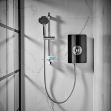 Triton Aspirante 9.5kW Electric Shower Black Gloss 5 Spray Pattern ASP09GSBLK