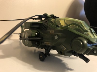 GI JOE RISE OF COBRA DRAGONHAWK XH1 WITH WILD BILL FIGURE-USED