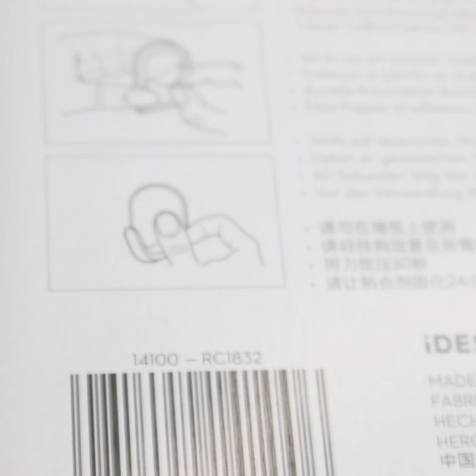 (6-Pk) IDesign Self-Adhesive Mini Hook Plastic Clear 14100 - Image 3 of 4