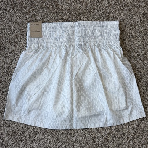 Nike Kobe Woven Snake Print Skirt Women's Size Medium White Silver IB2720-100 - Picture 2 of 9