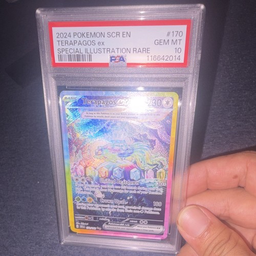 170 142 pokemon card Terapagos ex - Stellar Crown #170 Price & Value ($39.19) This specific card features a stunning eBay listing for terapagos sir
