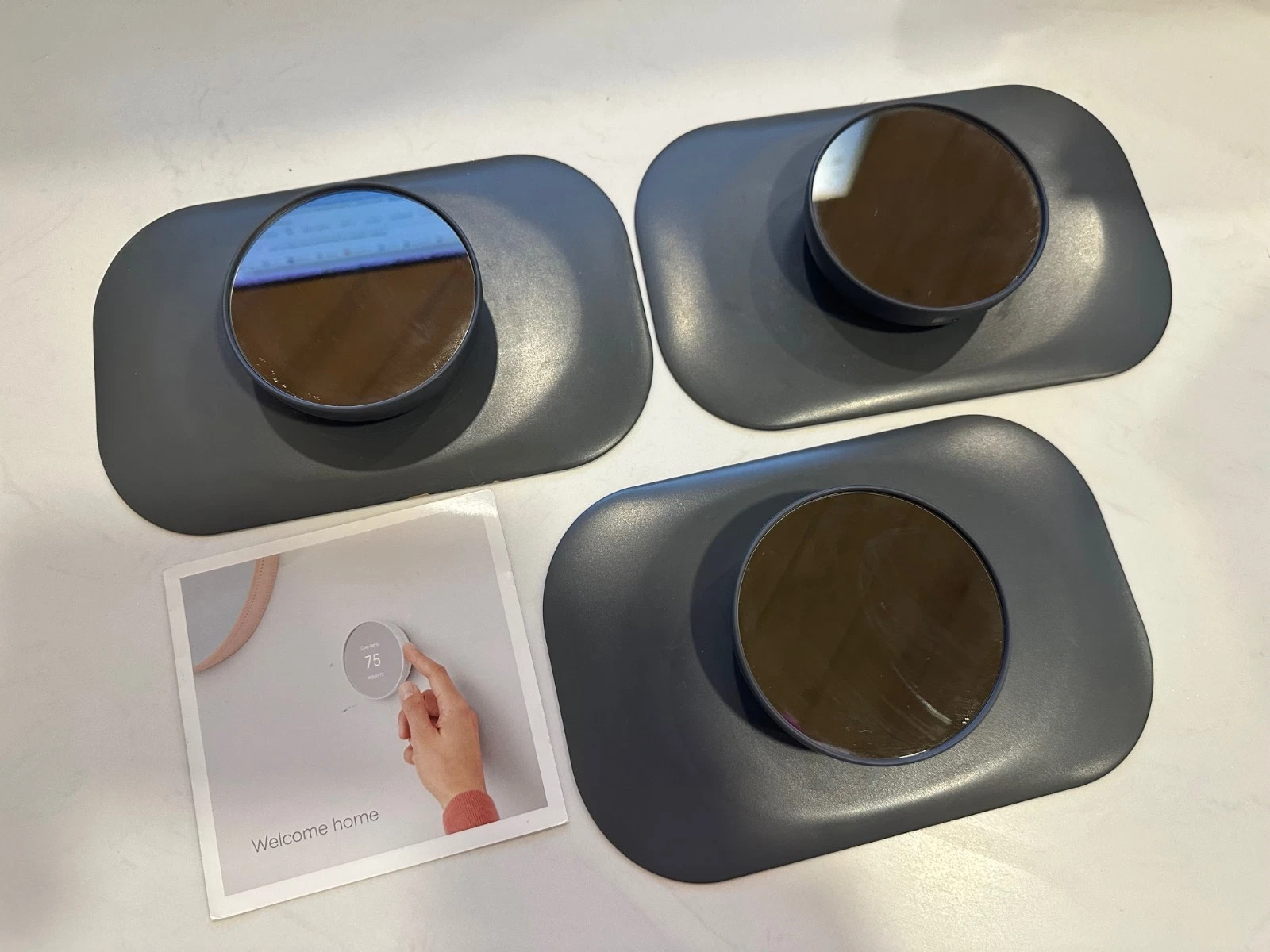 Google Nest Thermostat - Charcoal with Wall Plates - FREE SHIPPING