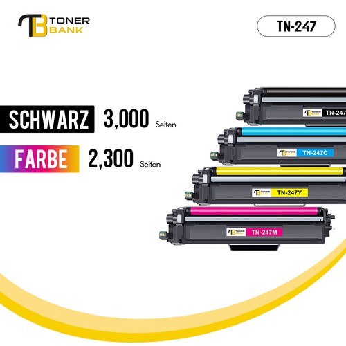 Toner Compatible With Brother TN-247 243 MFC-L3750CDW MFC-L3730CDN MFC-L3770CDW - Photo 3/20