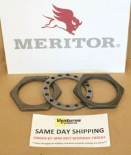 Meritor Rockwell 3 Piece Spindle Nut Kit 4" OD Nut Flat to Flat  3.25" ID