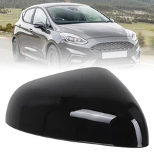 Door Wing Mirror Cover Cap Black Right Passenger Side For Ford Fiesta 2018-2023
