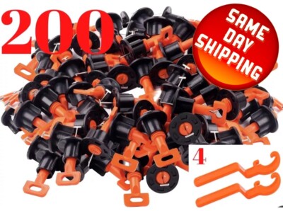 TILE T LEVELING SYSTEM KIT WITH 200PCS TILES T LEVELERS  & 4 SPECIAL WRENCHES