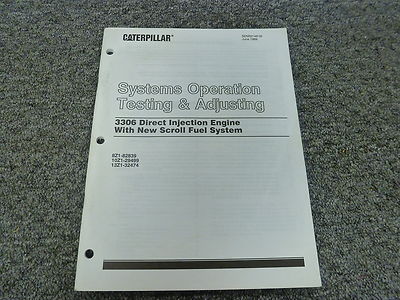 Cat Caterpillar 3306 Engine System Operation Testing Shop Service Repair Manual