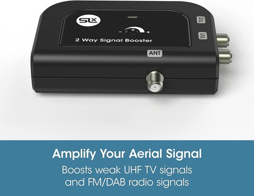 SLx TV Signal Booster Aerial Amplifier with F-Type Connection, 4G & 5G Filtering - Picture 15 of 34