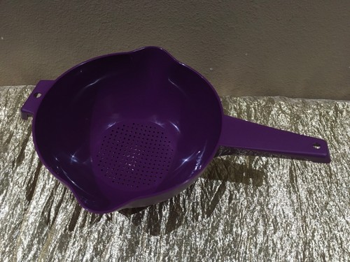 Neu großes Tupperware Sieb/Sieb 2Q schöne hell dunkel lila Farbe - Bild 2 von 8