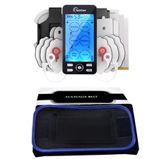 Tens EMS Unit Muscle Stimulator Rechargeable Massager Pain Relief Massage Belt