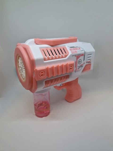 Neuwertig leuchtender pink bubble gun Neuwertig leuchtender pink bubble gun