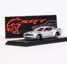 FW 1:64 Scale For Silver SRT Hellcat Muscle Coupe Sports Diecast Metal Car Gift