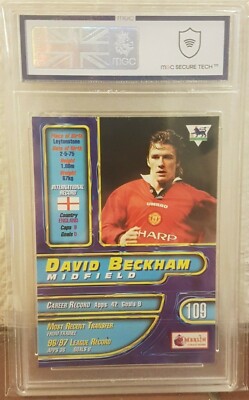 1997-98 Merlin Premier Gold - David Beckham #109 for sale online
