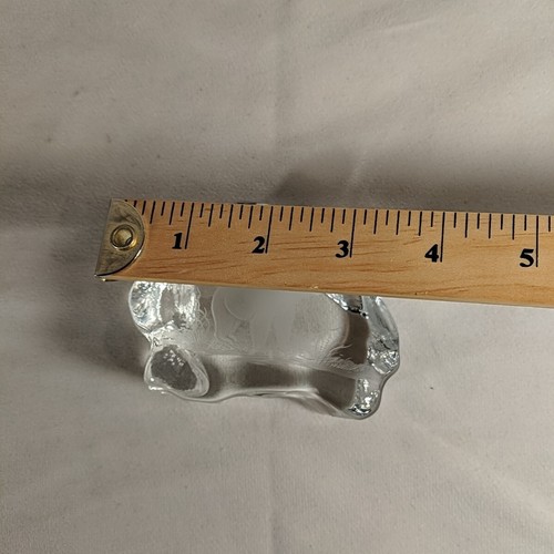 Aida Jaroslav Vydra Hand Engraved Crystal Bear 98 Clear Brown Polar RARE etched - Picture 15 of 15