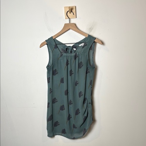 Cabi Tulpe Tunika mit Rücken zum Binden Bluse Top Tanktop transparent Damen Gr. XS - Bild 1 von 8