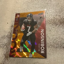 BIJAN ROBINSON LIMITED EDITION PANINI ROOKE CARD NUMBERED 19/199 REFRACTOR RC4