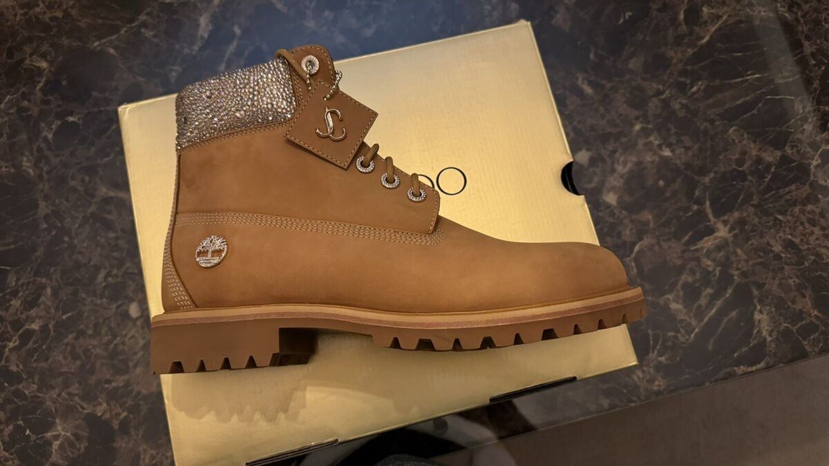 Timberland X Jimmy Choo Swarovski mens boot Size 12 US Brand Timberland X Jimmy Choo Swarovski mens boot Size 12 US Brand