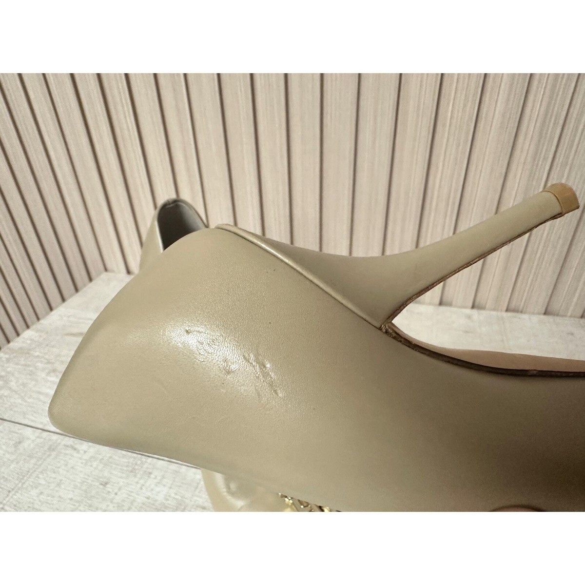 Burberry Ezra TB Leather Pumps in Nude Sz IT36/US6 Womens Burberry Ezra TB Leather Pumps in Nude Sz IT36/US6 Womens