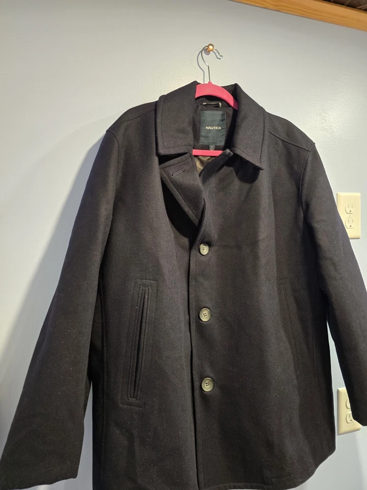 Chaquetón clásico Nautica para hombre talla grande azul marino Foto 4 de 4