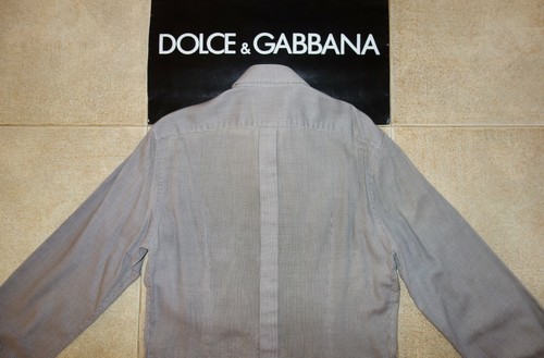 Camicia Dolce&Gabbana Black Label ORO a quadri Camicia 38(15)MadeInItaly 100% Autentica - Foto 4 di 12