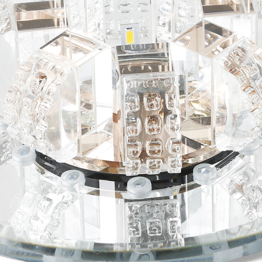 Modern K9 Crystal LED Ceiling Lamp Chandelier Pendant Lights Flush Mount Fixture