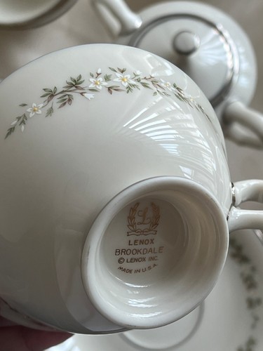 Lenox Brookdale Dinnerware Plates Bowls Teacups Serveware *Pick Pieces* - Picture 35 of 55
