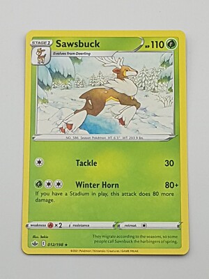Pokémon TCG Einzelkarte Sawsbuck bespielt
