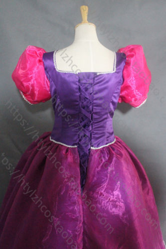 Cinderella Step Sisters Costume Anastasia Drizella Cosplay Dress Party Ball Gown - Picture 9 of 13