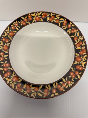 7dansk bamboo jack lenor larsen apple blossom pattern soup bowls 9 in w 7 in all