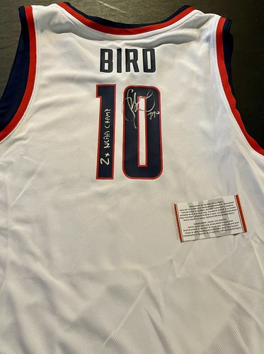 Sue Bird UConn Autogramm 2x NCAA Champion Nike Replica weiß Trikot Steiner CX