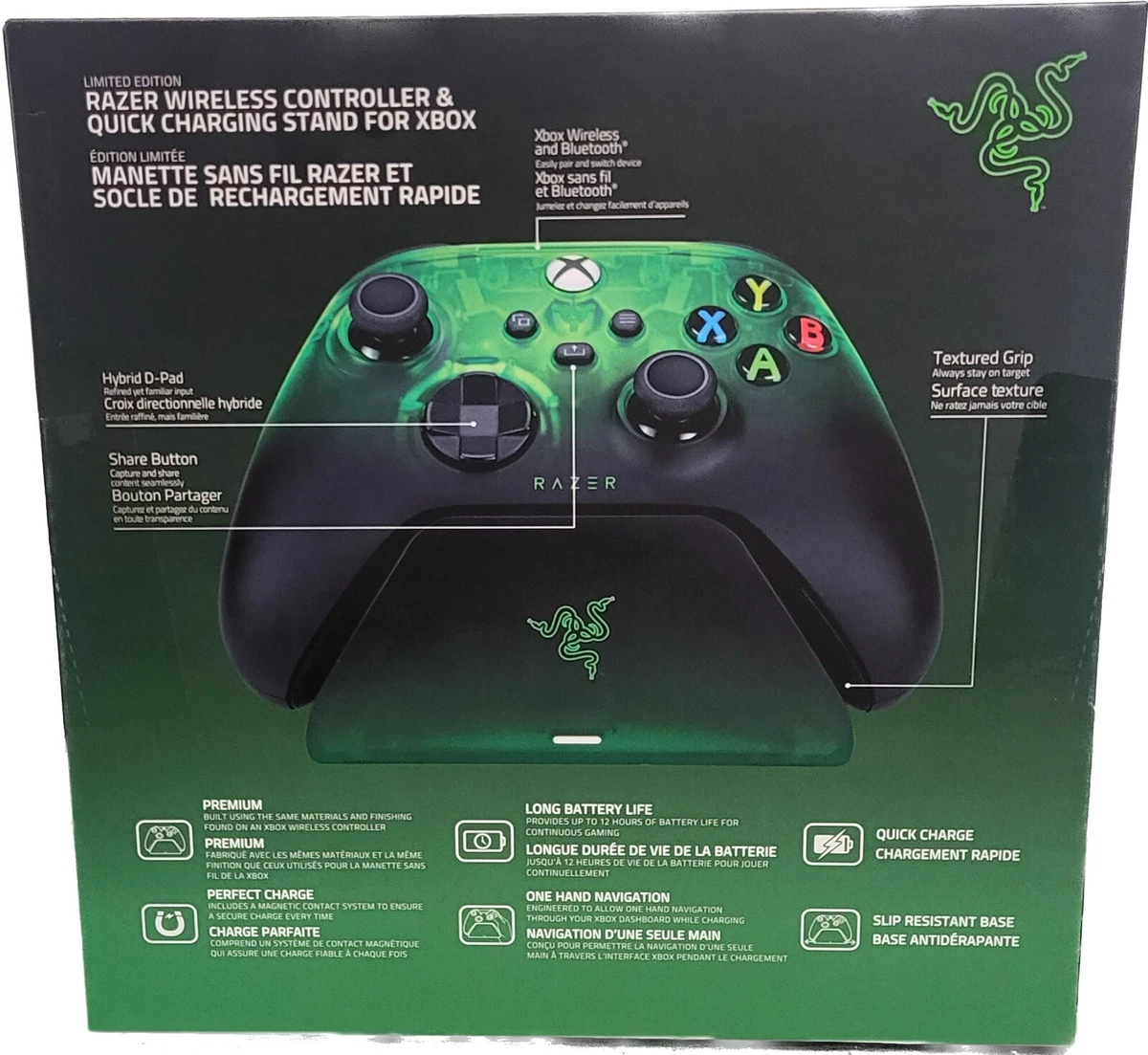 Razer Xbox One X/S Wireless Controller w/Rapid Charger *New/Factory Sealed*