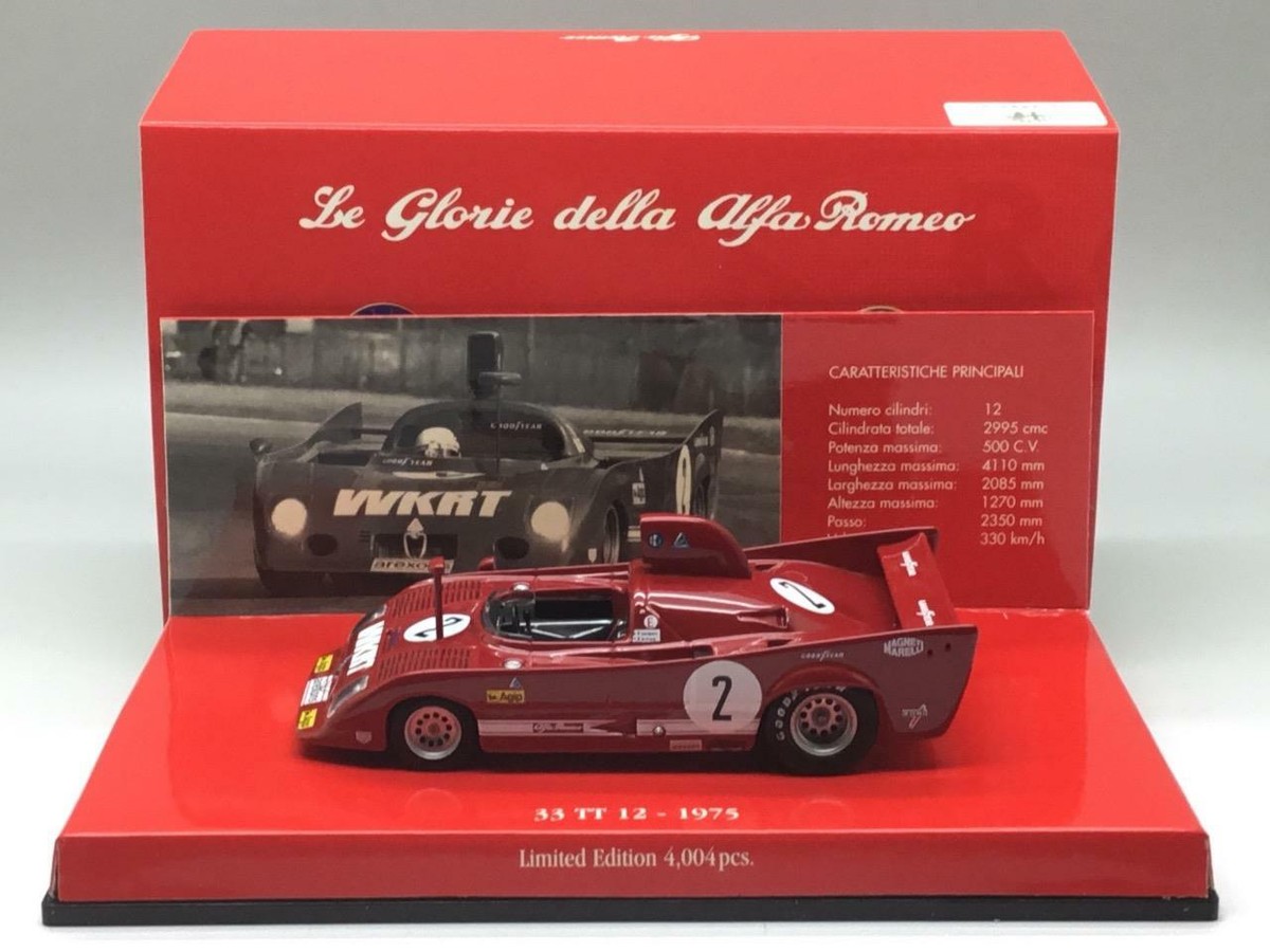 MINICHAMPS Alfa Romeo 33 TT 12 ミニカー MINICHAMPS ALFA ROMEO 33 TT 12 1975 MONZA MERZARIO LAFFITE