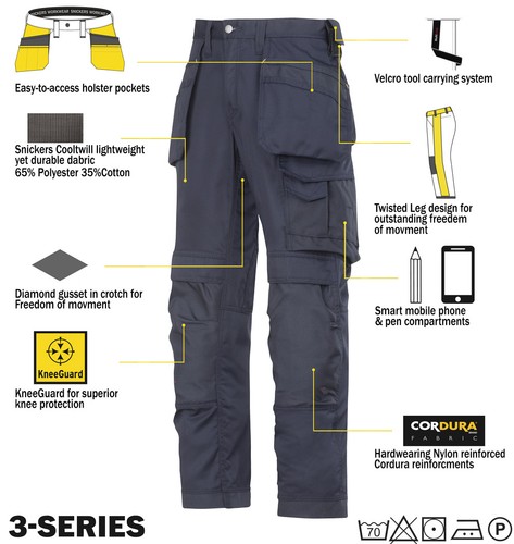 Snickers 3211 Cooltwill Trousers 