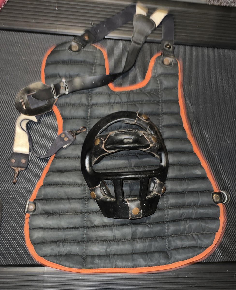 Wilson A3200 キャッチャー防具 Wilson Baseball Set Catcher Vest Chest Protector With Vintage Mask