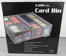 BCW Collectible Card Bin For Sports & Gaming Cards 3200 Count Storage NEW