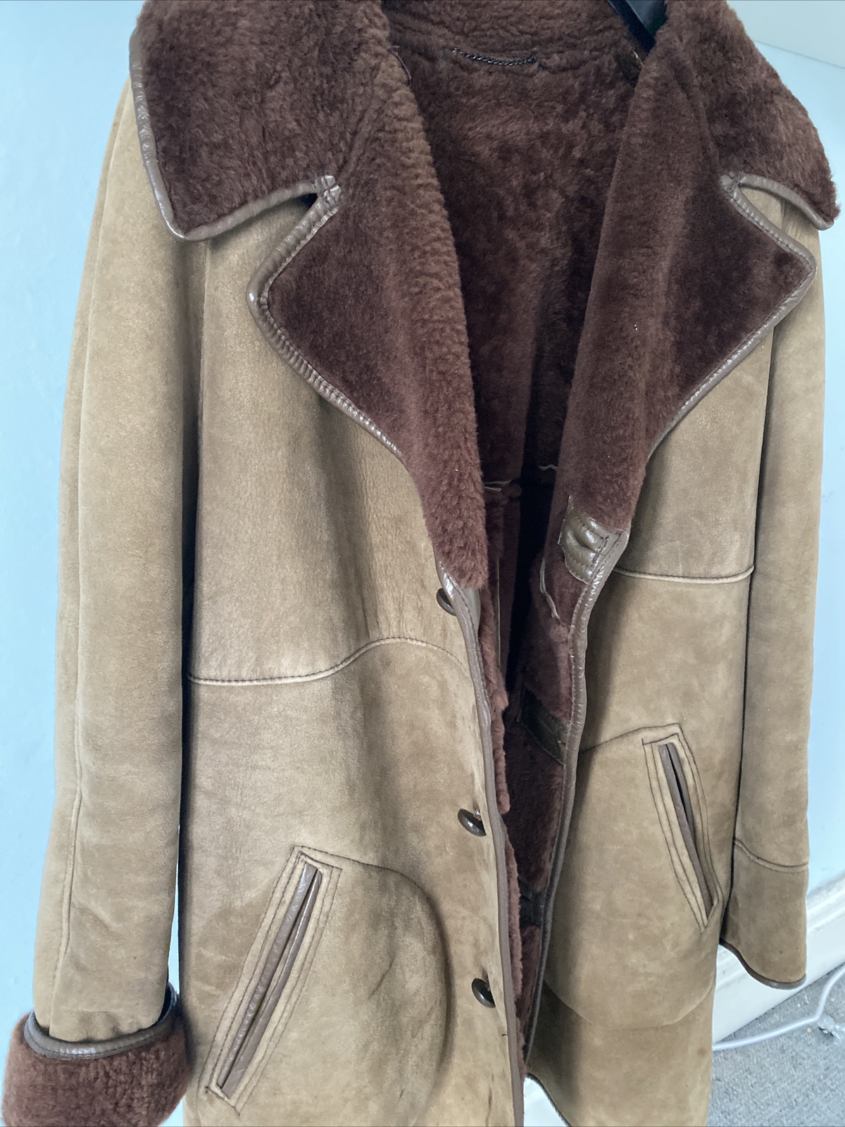 VINTAGE SHEEPSKIN COAT XL eBay