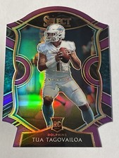 Tua Tagovailoa Select Purple Concourse Die Cut Rookie Card Dolphins  #45 MINT!!!