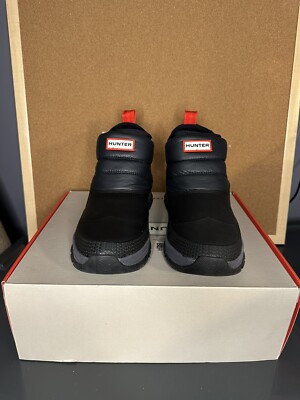 Hunter Insulated Waterproof Snow Ankle Boots Women's Size 10 Black