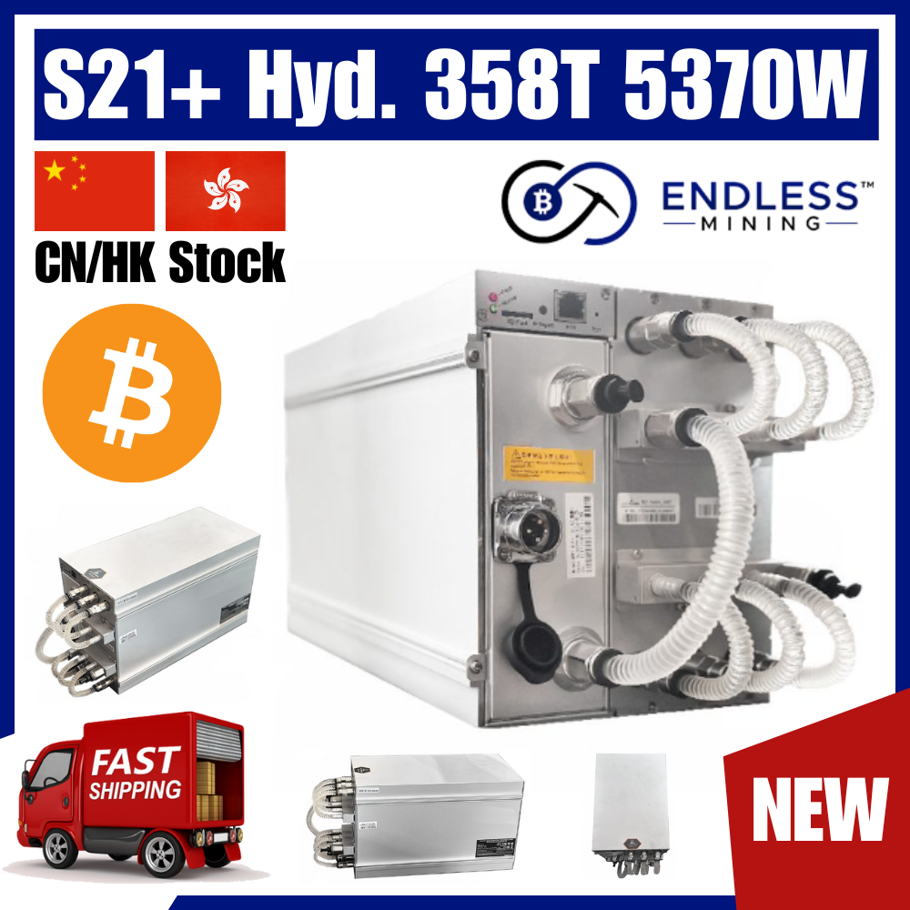Bitmain Antminer S21+ Hyd. 358T 5370W – 3 Phase 380~415V NEW | Endless  Mining ™️