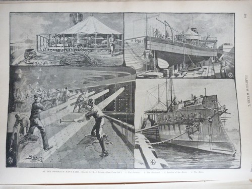 1892 Harper's Weekly Journal Magazine January 30, Navy Ships, Chile, Remington - Picture 3 of 12