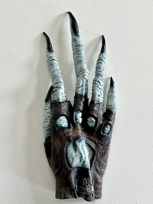 Vintage Halloween 12  HELL RIDER Glove RH Latex Disguise Skeleton Hand Costume