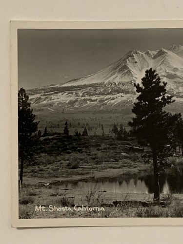 Vintage Mt Shasta California Real Photo Postcard Mount Eastmans Studio RPPC - Picture 2 of 6