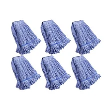 String Mop Heads Replacement Heavy Duty Commercial Grade Blue Cotton Looped E...