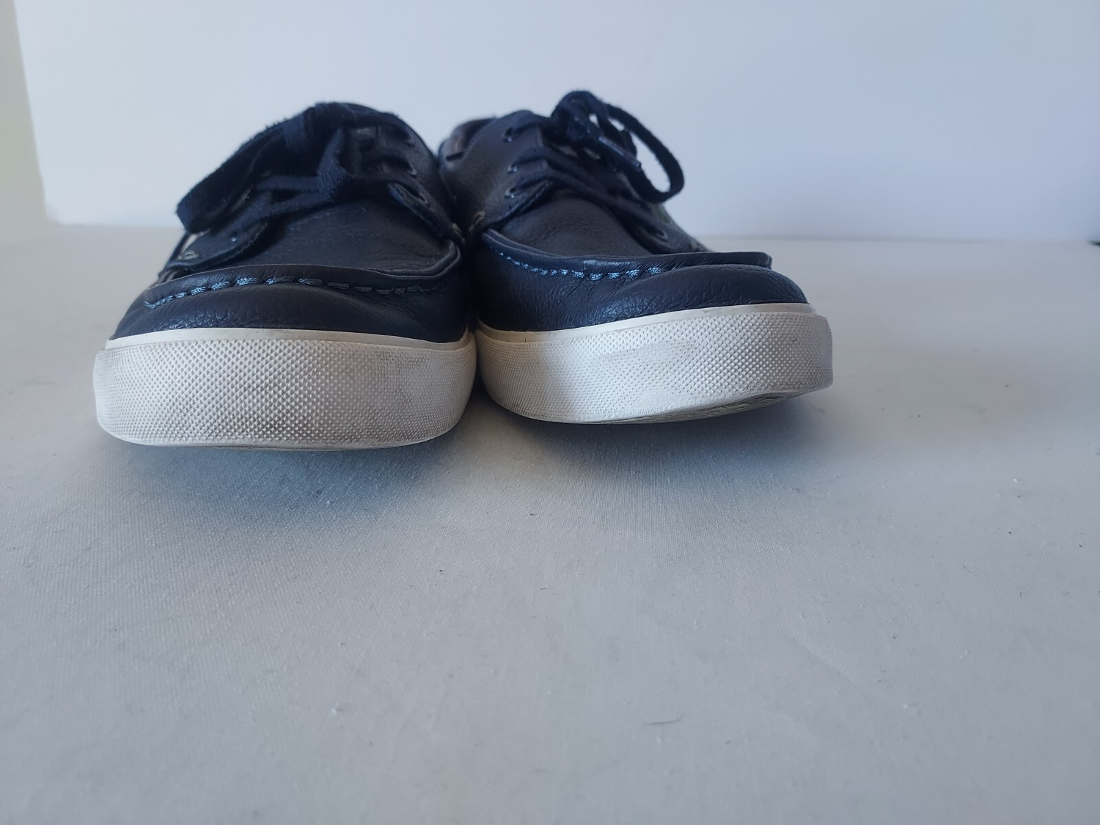 Lacoste Sport Keel Sep 2 Leather Boat Shoes Lace Ortholite Blue-White Men US11.5 thumbnail 8