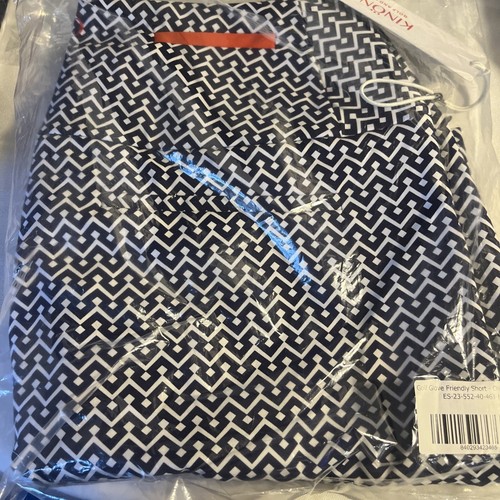 Pantalones cortos de golf Kinona para mujer medianos en zigzag cintura elástica pull-on - Imagen 6 de 10