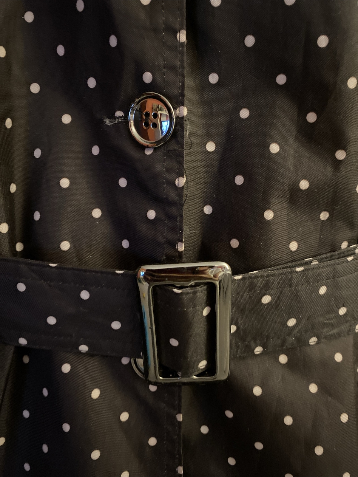 Capelli New York Belted Raincoat Size L Pit To Pit 24” L 37”