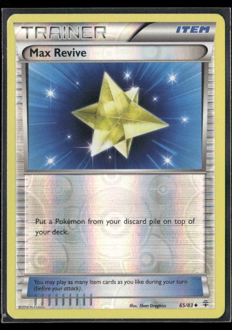 2016 Generations Set Pokemon Card 065  Max Revive Reverse Foil LP